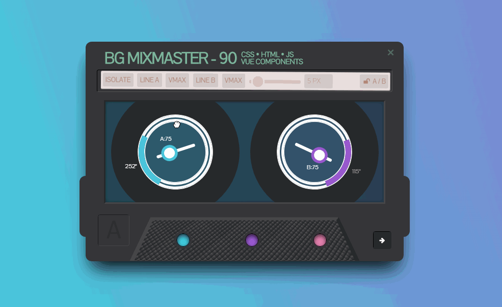 BG MixMaster CSS Background Grid - vuejs
