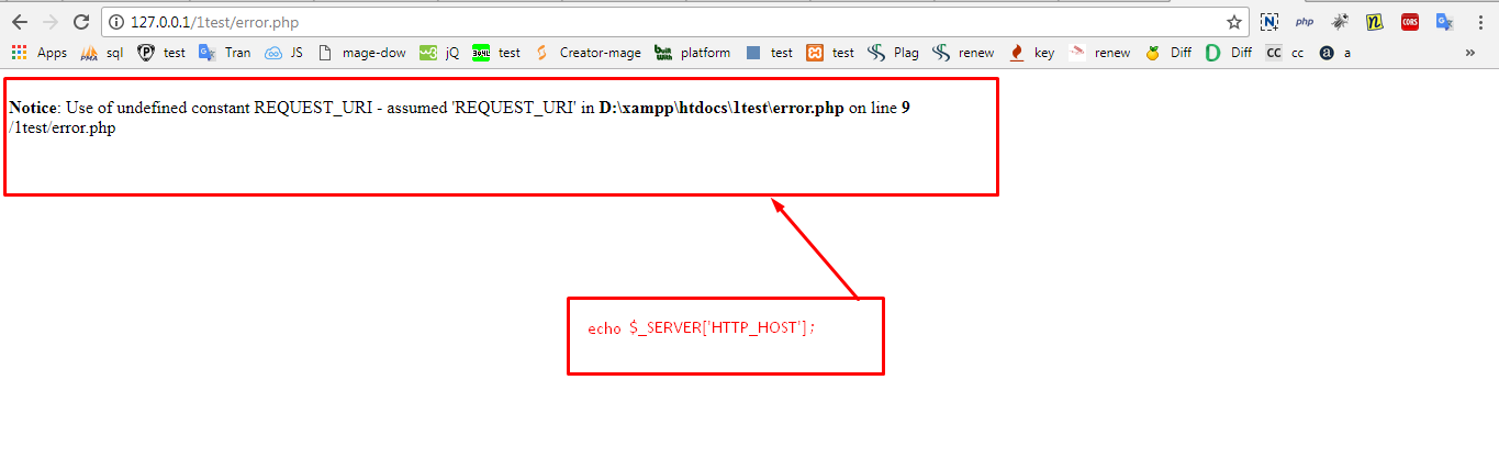 [solved]Notice: Use of undefined constant REQUEST_URI - assumed 'REQUEST_URI'