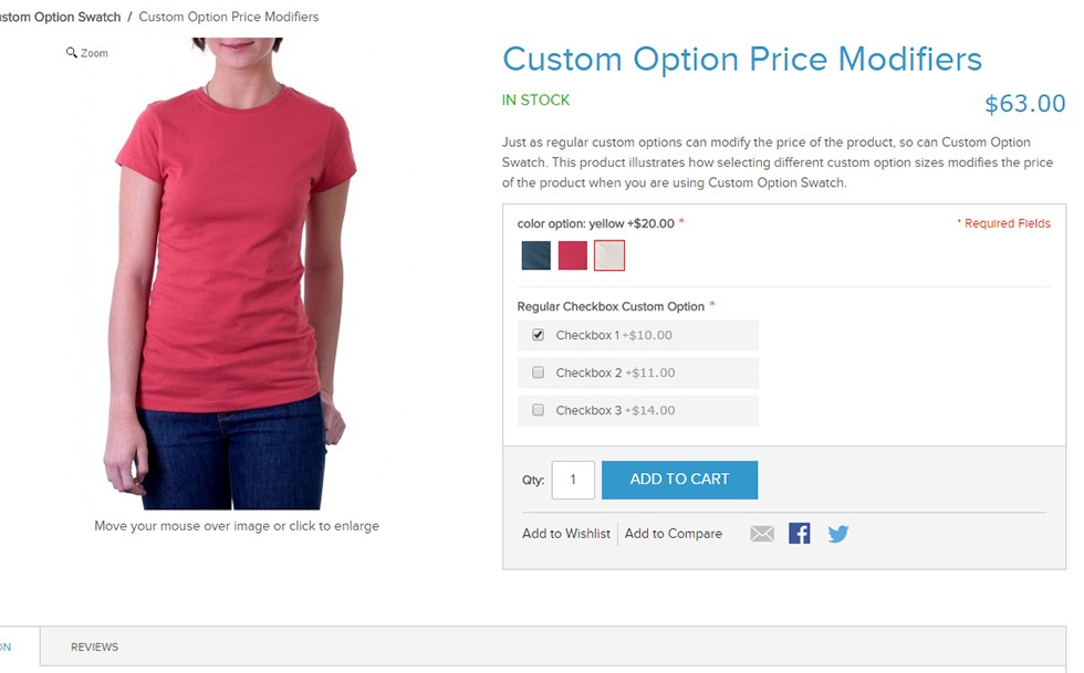 Product Custom Option using Option Swatches in magento