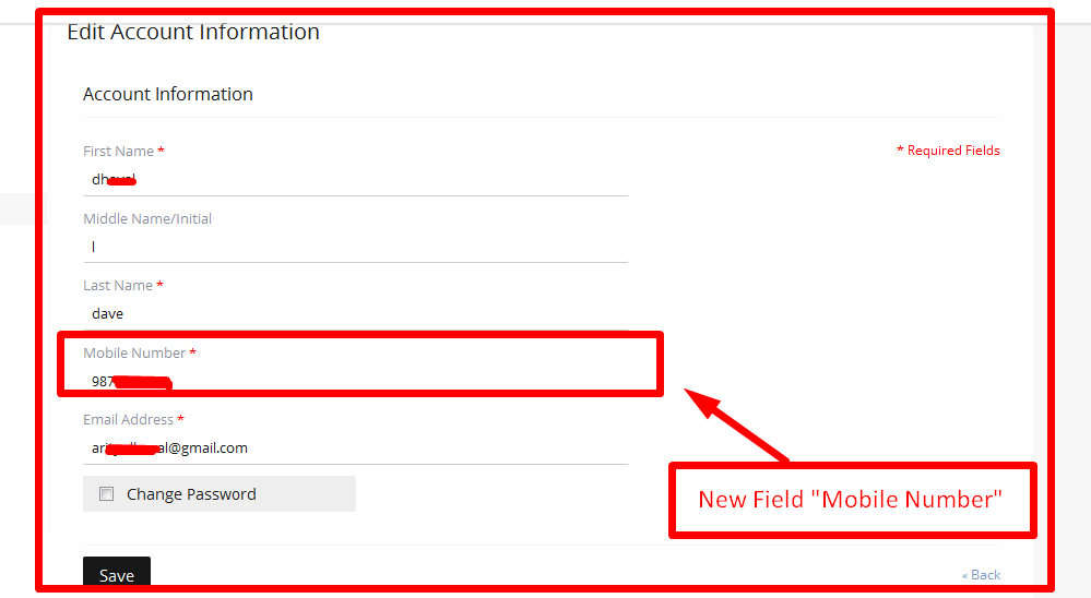how to magento Add new field in Account Informatio